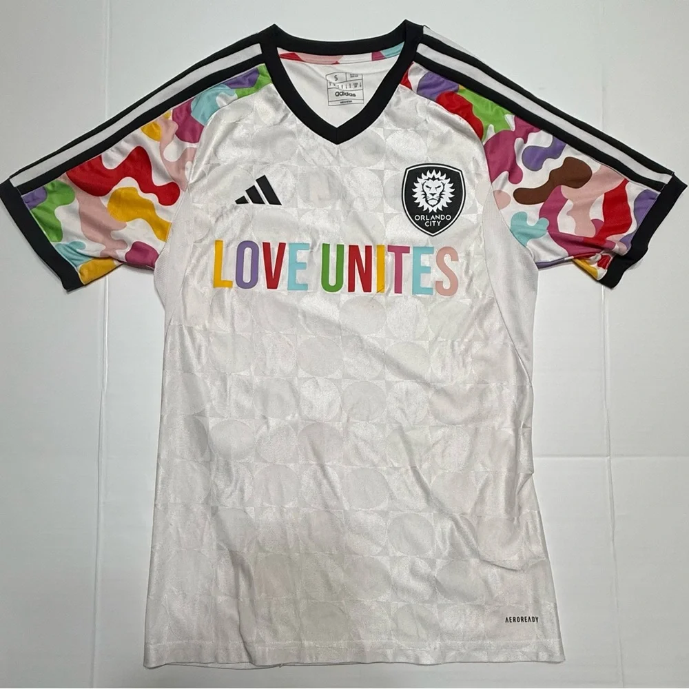 2023 Adidas MLS Men's Orlando City SC  Pre-Match Soccer Jersey Small 0206 A2